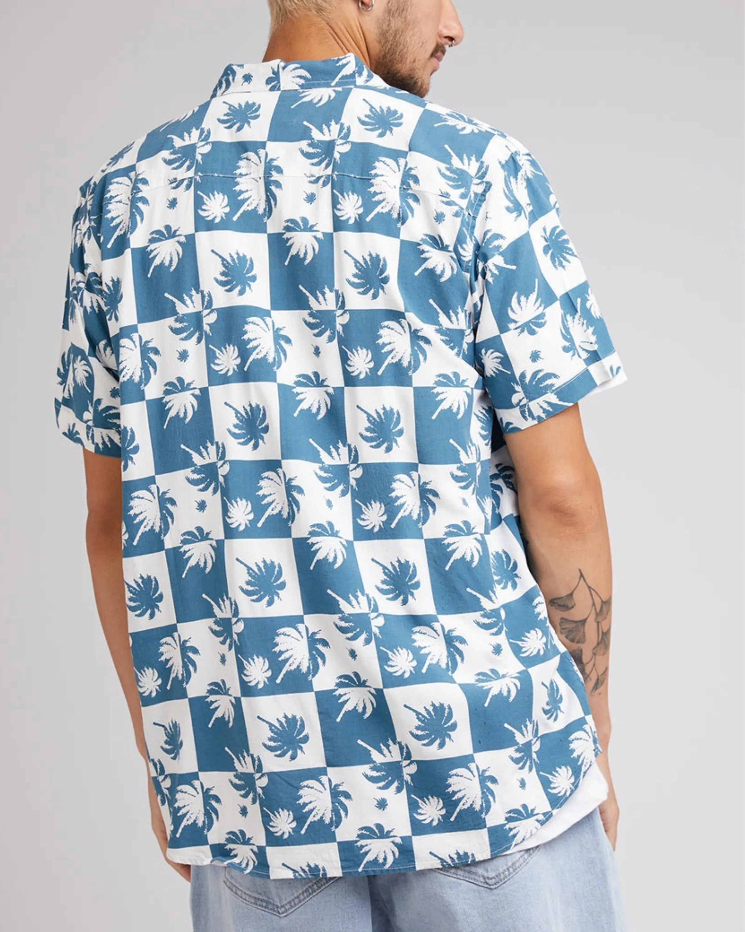 Silent Theory Palm Check Short Sleeve Shirt