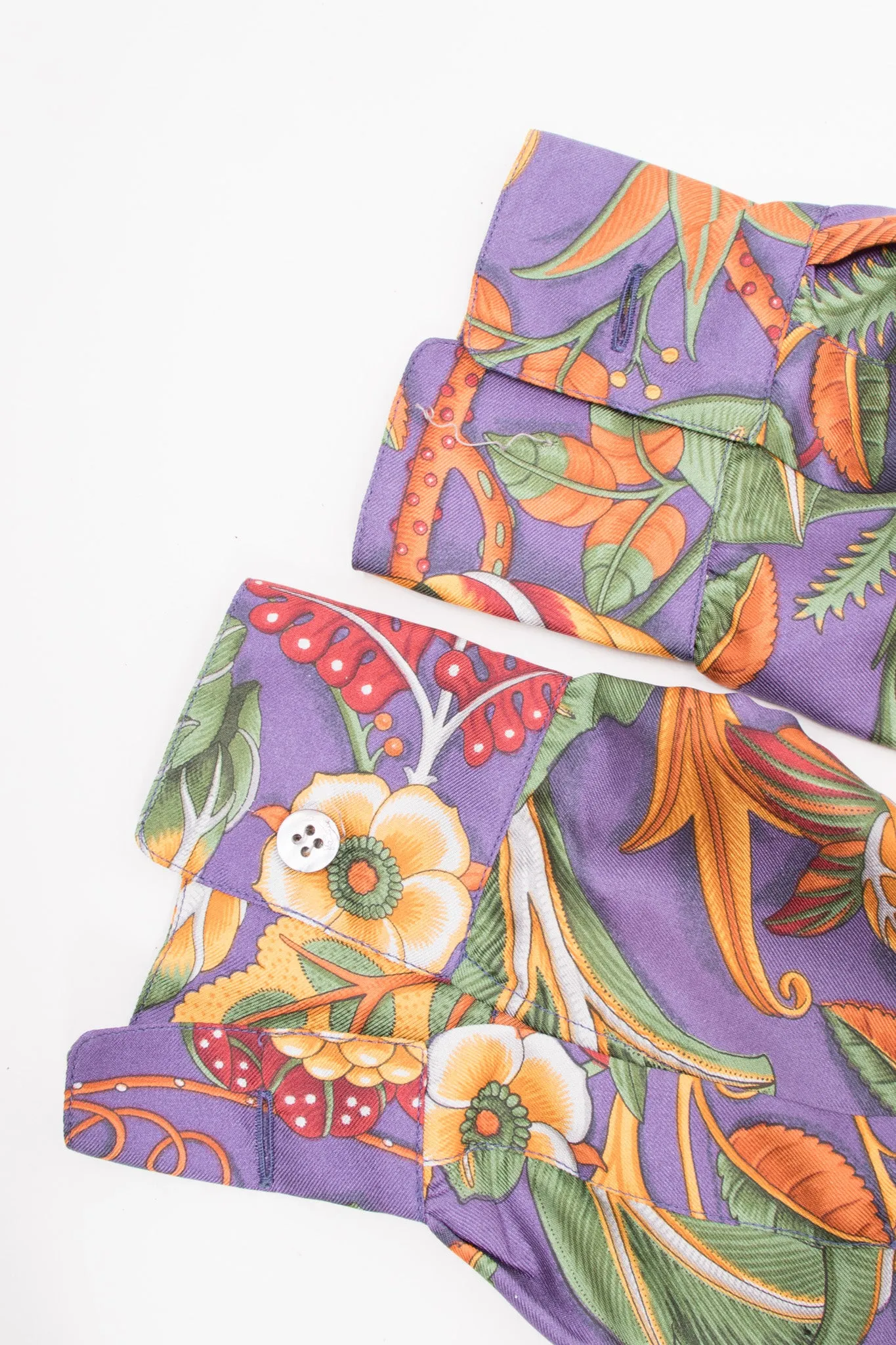 Silk Print Tie Blouse