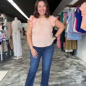 Simply Sweet Checkered Mango Top