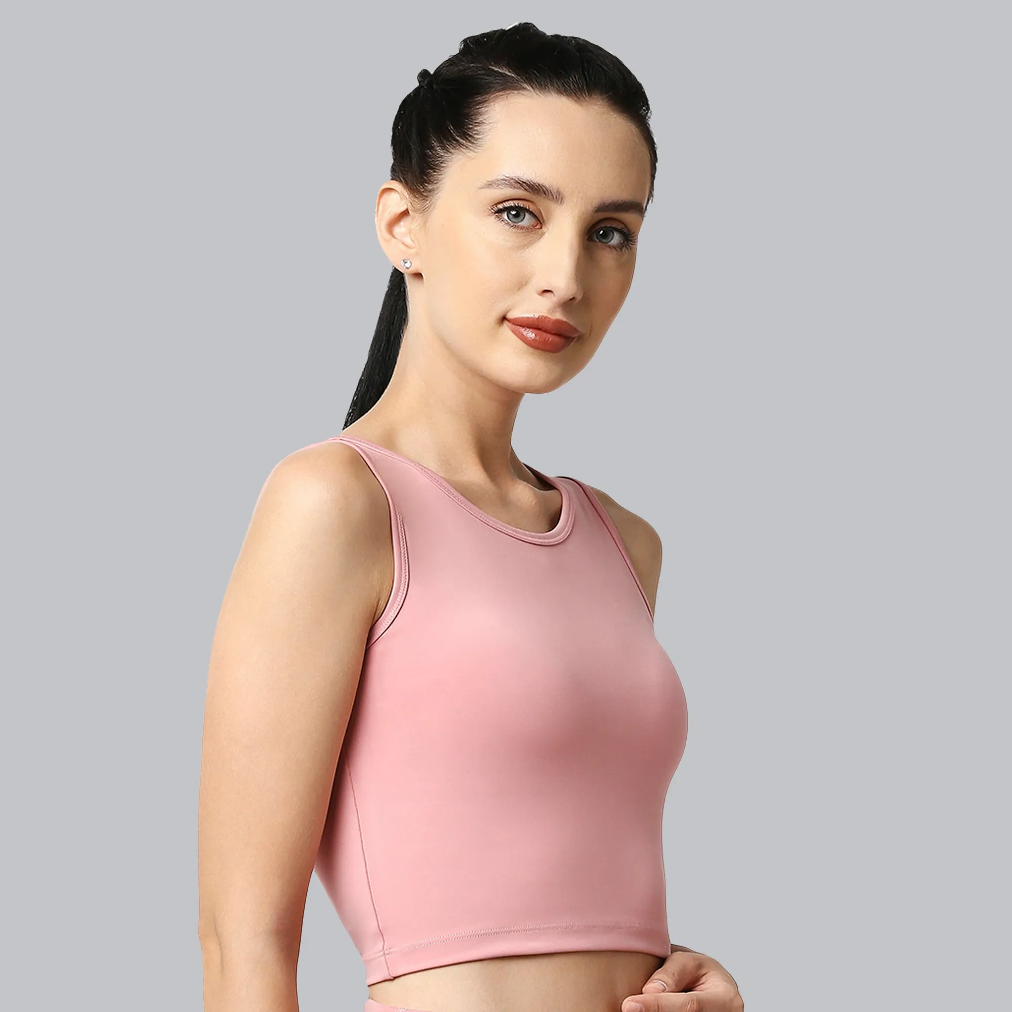 Sleeveless Sports Crop Top