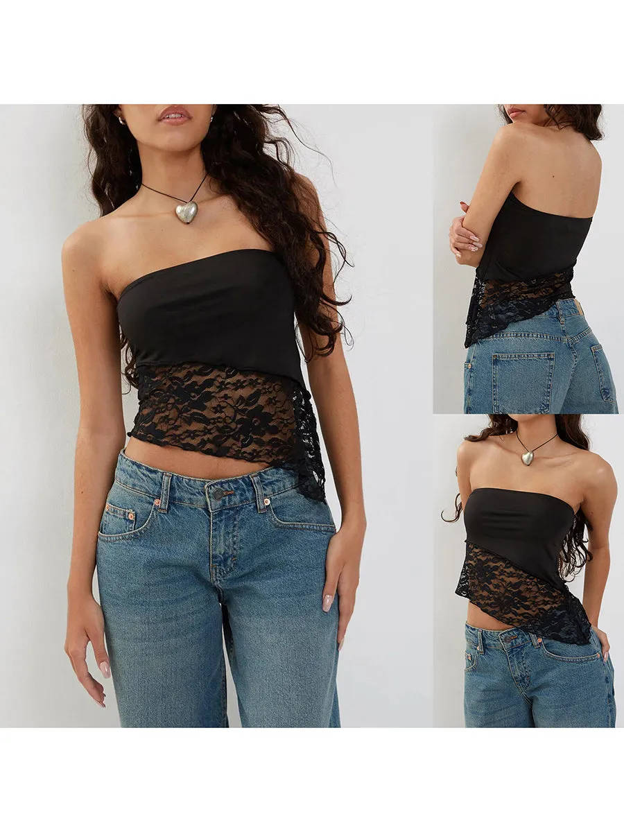 Sleeveless Strapless Corset Top