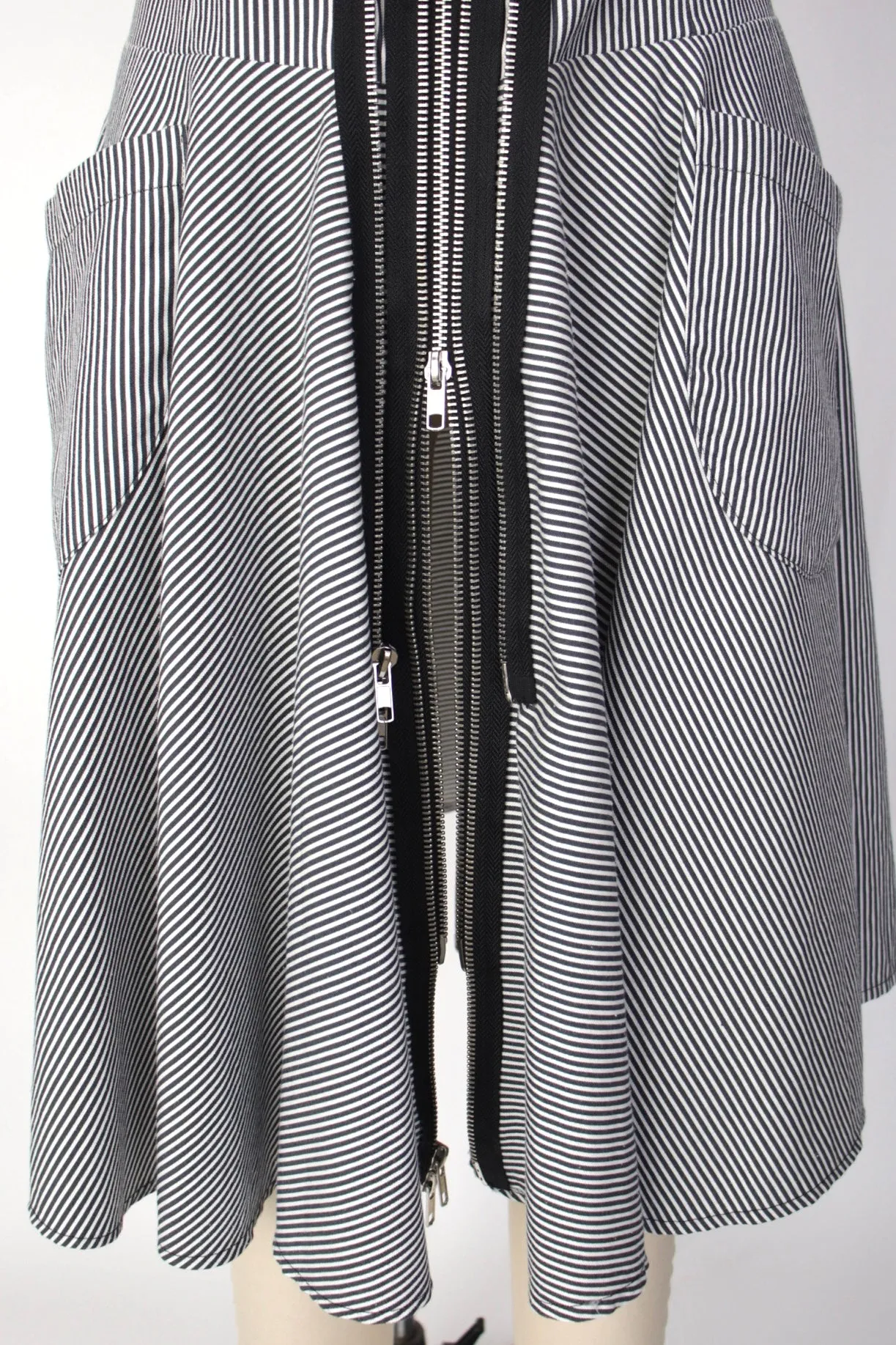 Sohung Designs Hickory Stripe Zipper Dress