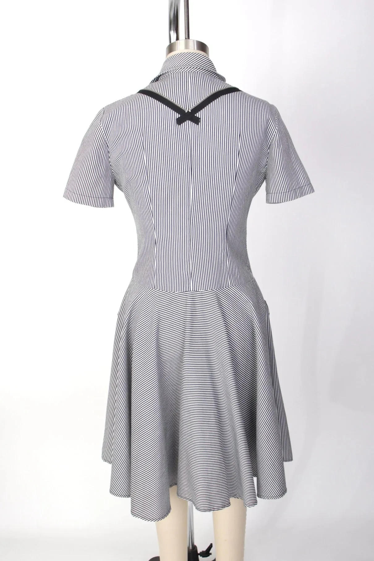 Sohung Designs Hickory Stripe Zipper Dress