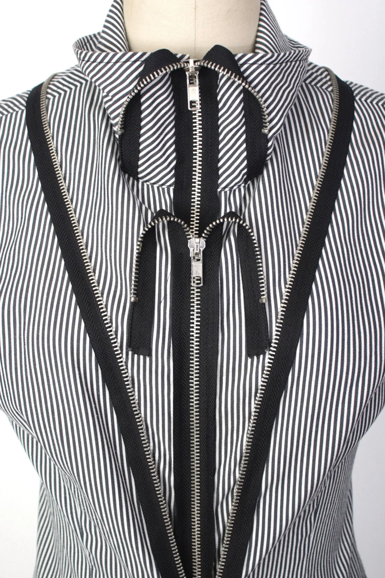 Sohung Designs Hickory Stripe Zipper Dress