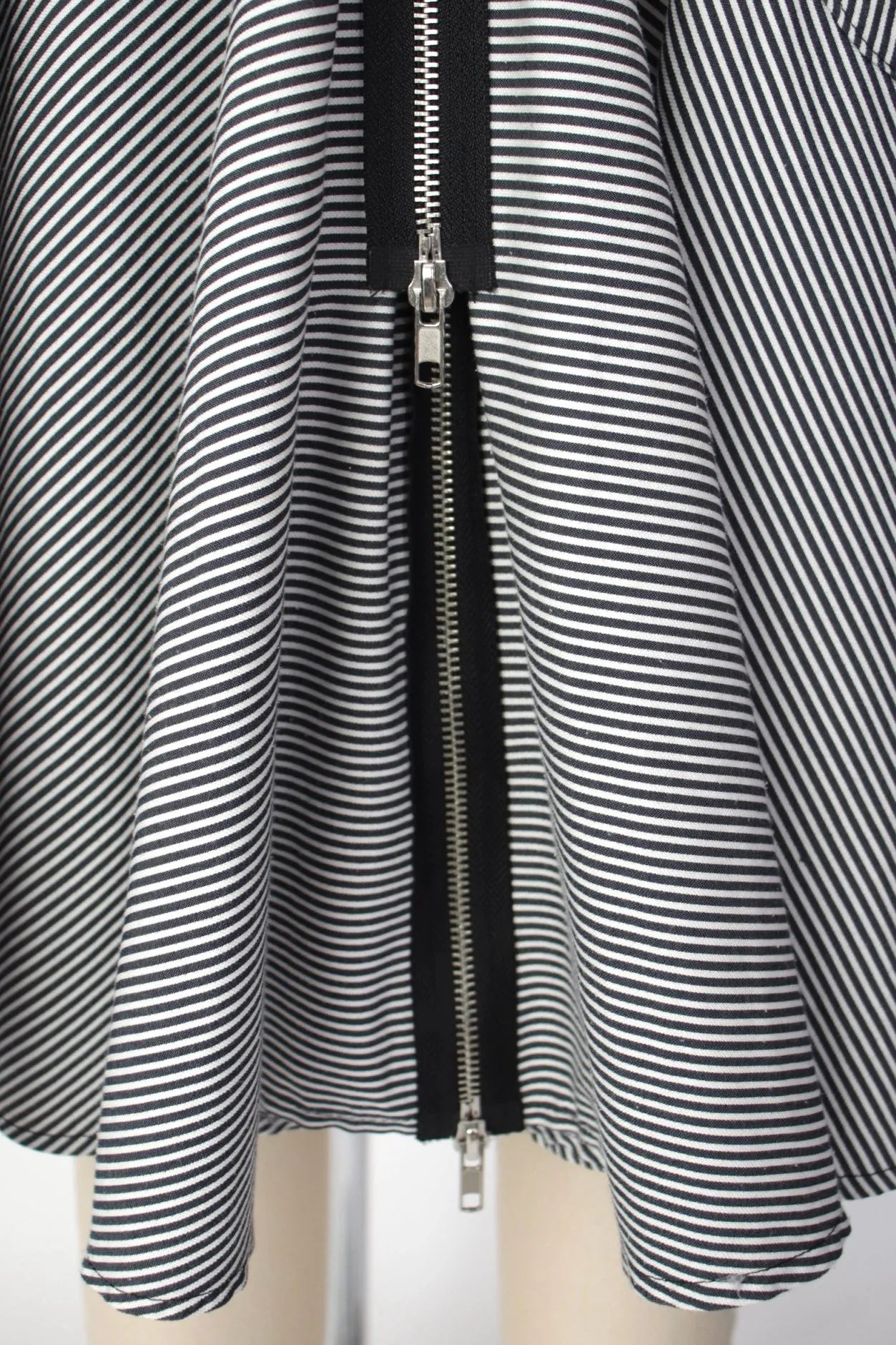 Sohung Designs Hickory Stripe Zipper Dress
