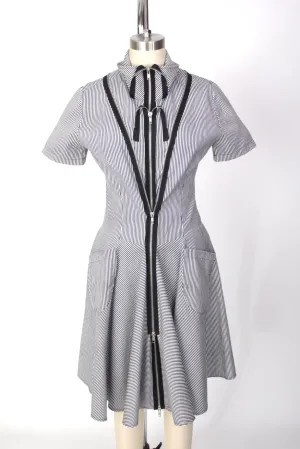 Sohung Designs Hickory Stripe Zipper Dress