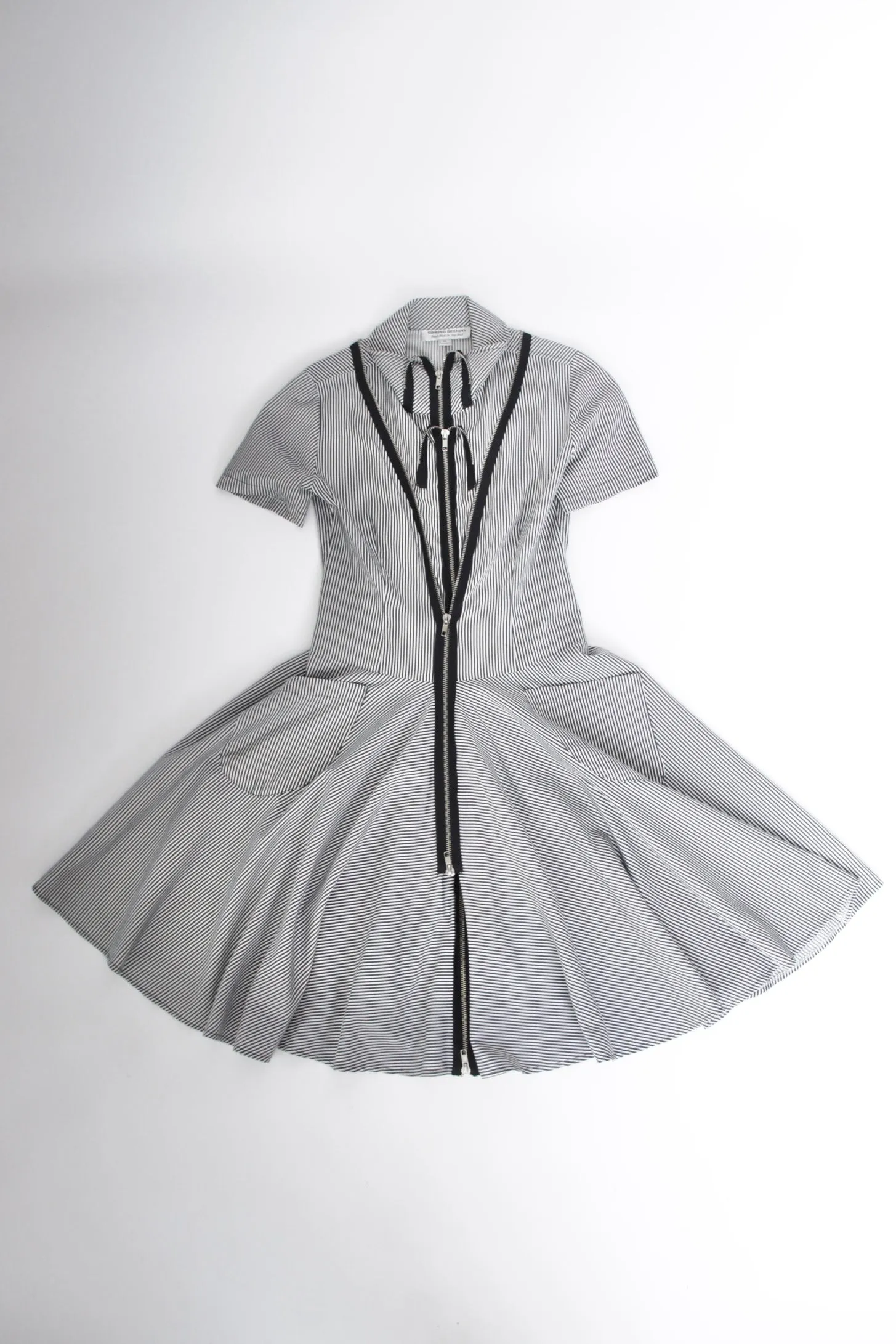 Sohung Designs Hickory Stripe Zipper Dress