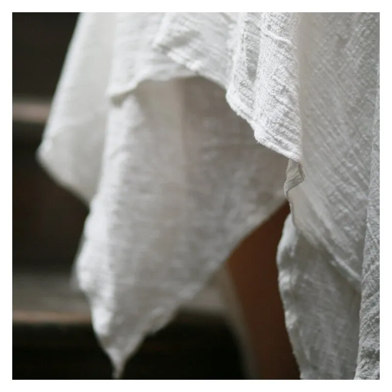 Solid Color Asymmetrical Skirt With Draping