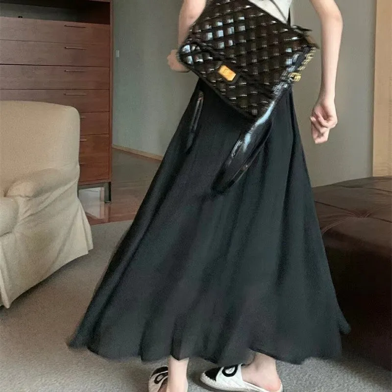 Solid Color Simple And Slimming Versatile Half Skirt