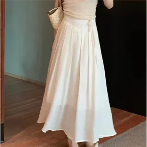 Solid Color Simple And Slimming Versatile Half Skirt