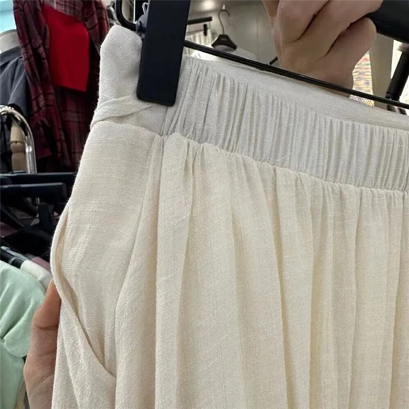 Solid Color Simple And Slimming Versatile Half Skirt