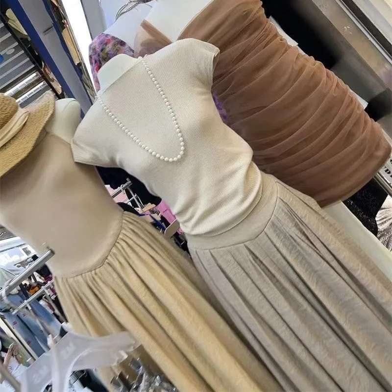 Solid Color Simple And Slimming Versatile Half Skirt