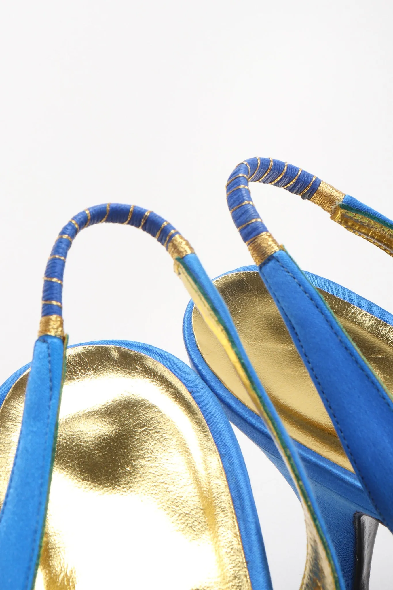 Starry Lattice Slingback Heels