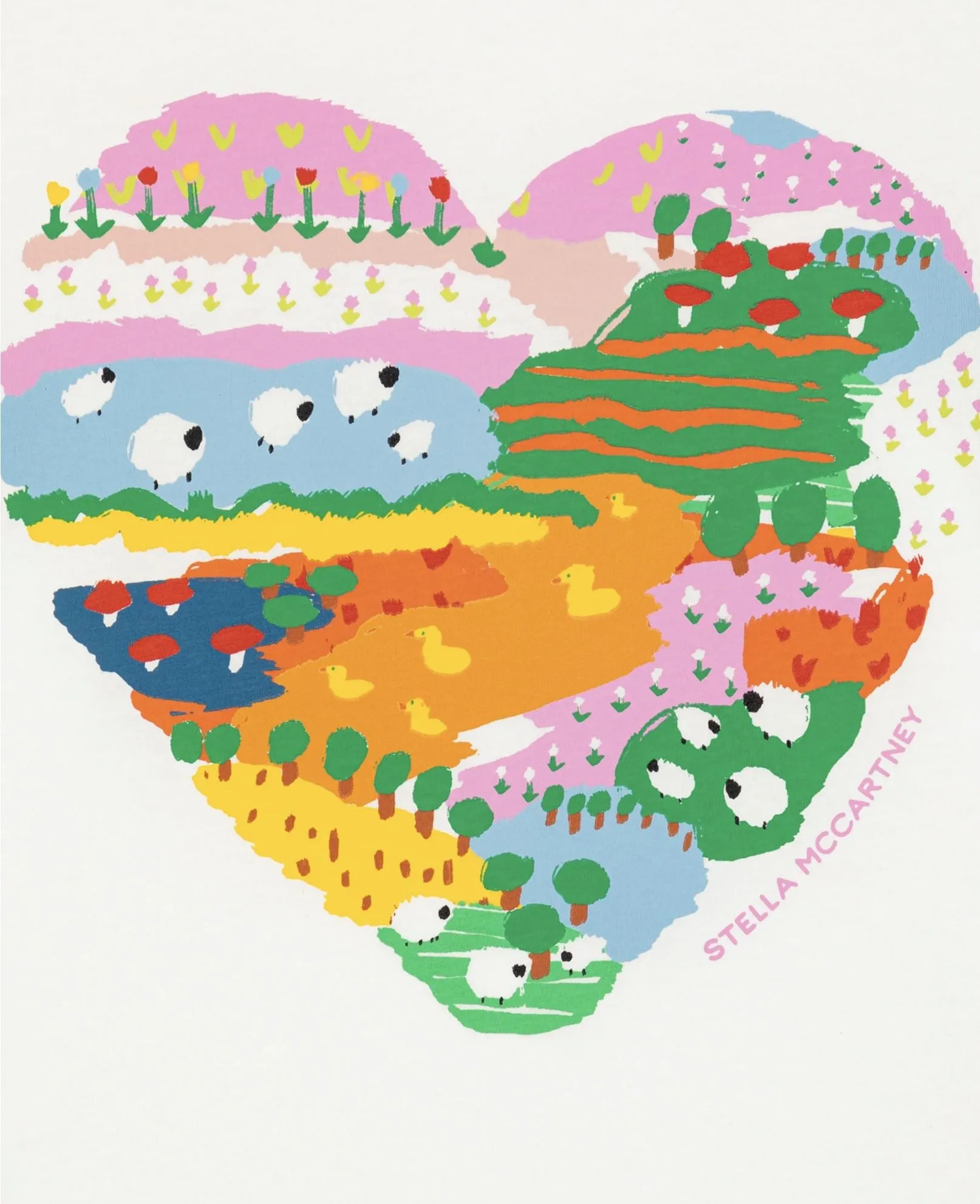Stella McCartney Kids Tee With Heart Print
