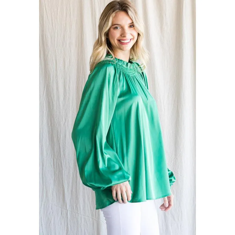 Stepping Out Satin Top