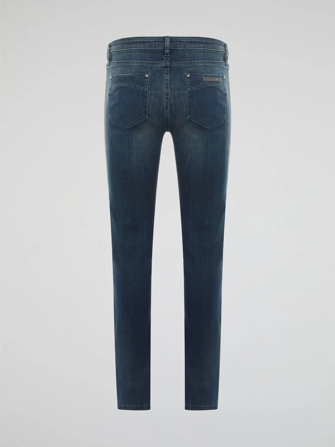 Stone Washed Skinny Denim Jeans