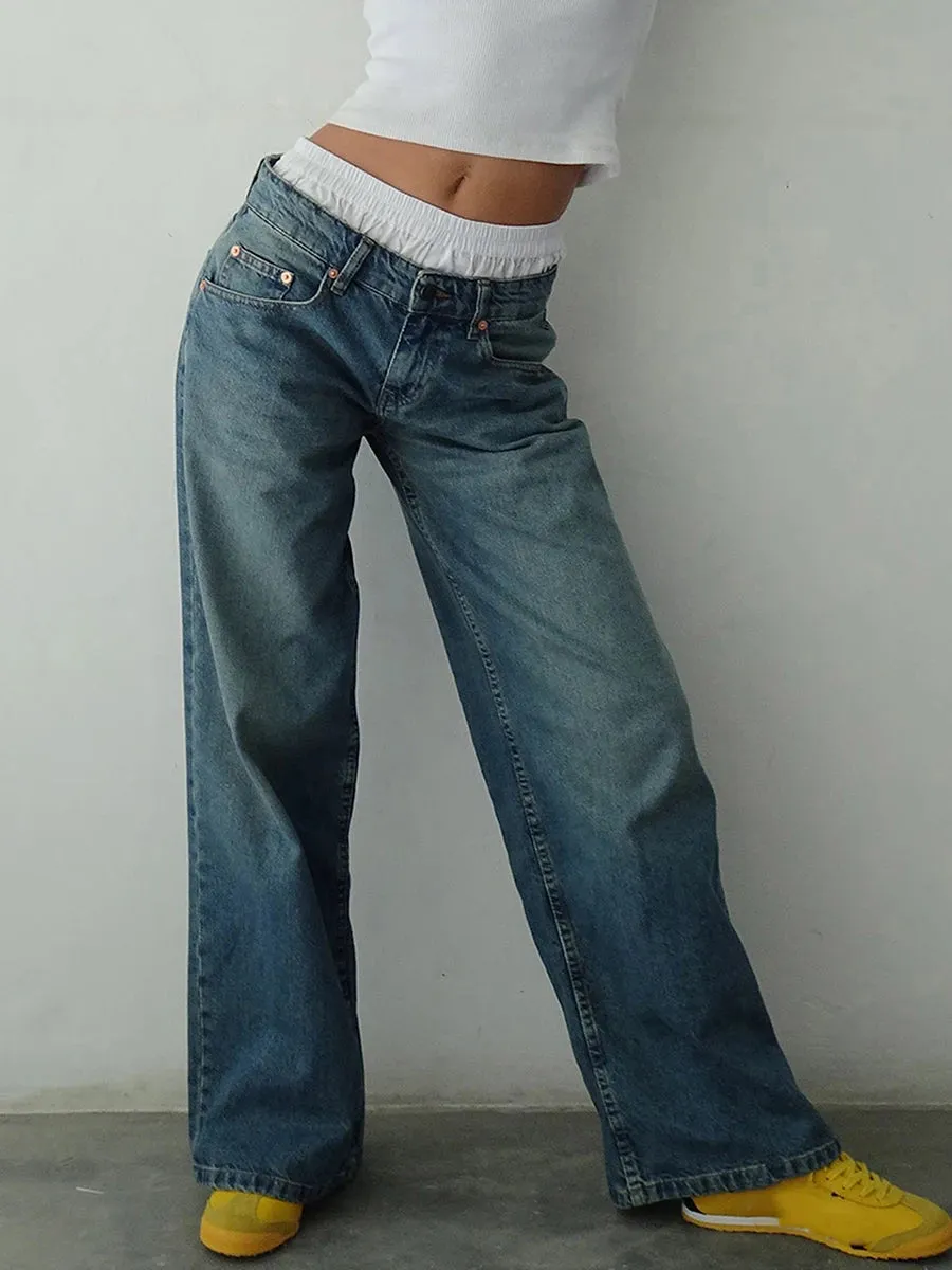 Straight  Baggy Boyfriend Jean