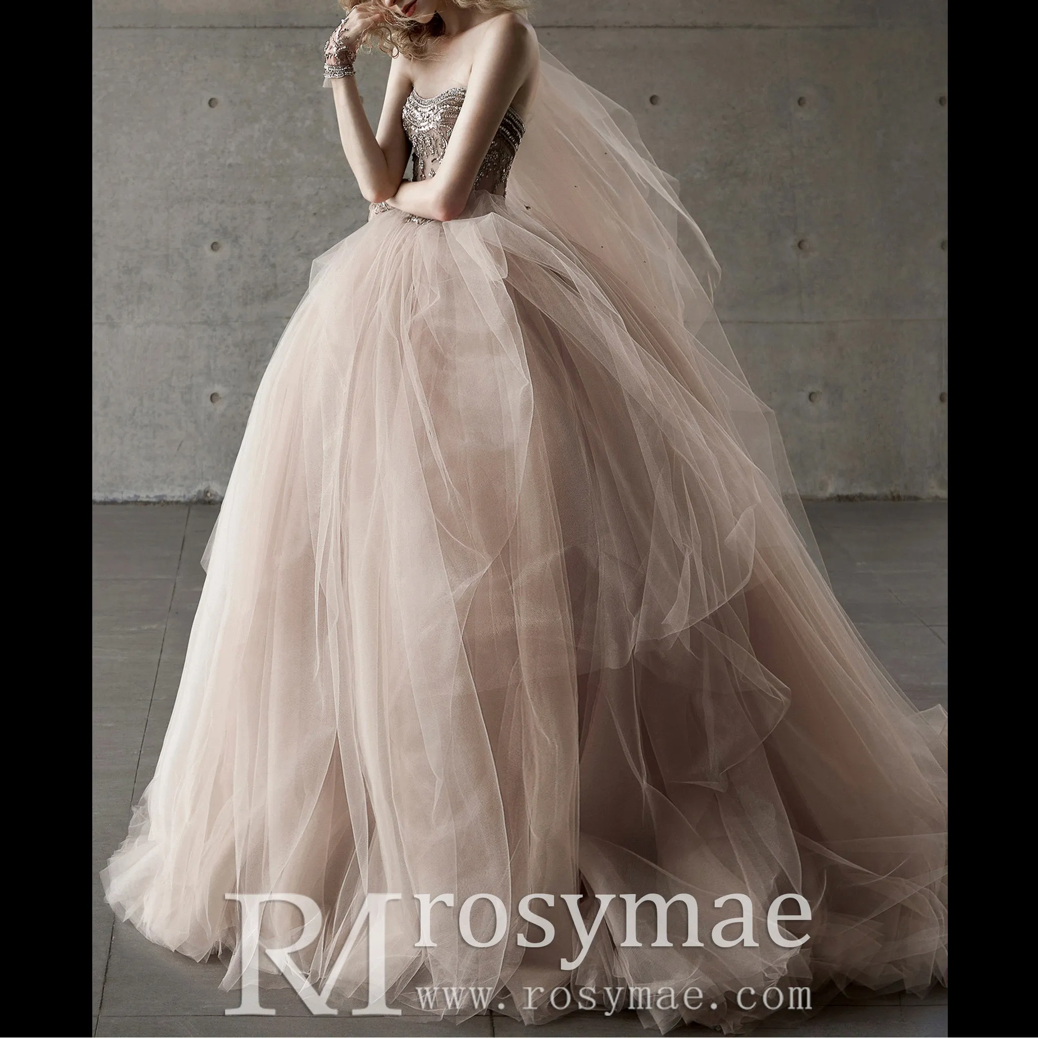Strapless Party Dresses Evening Gowns Ball Gown Quinceanera Dresses