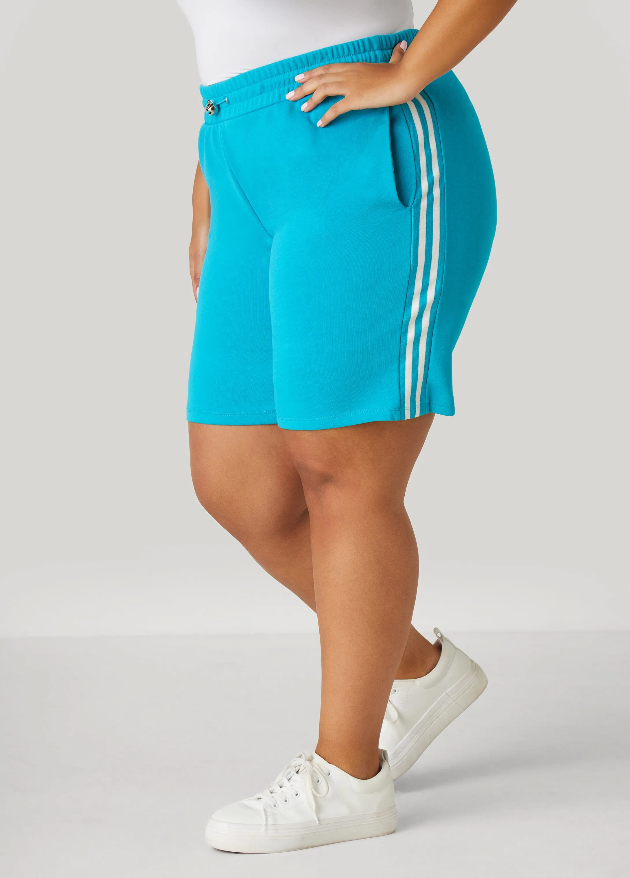 Striped Terry Shorts