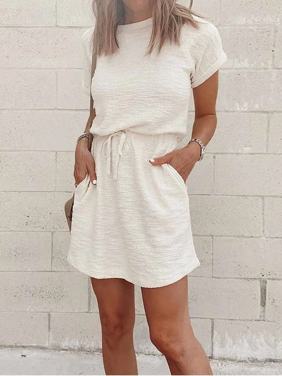 Stunncal Drawstring Daily Dress
