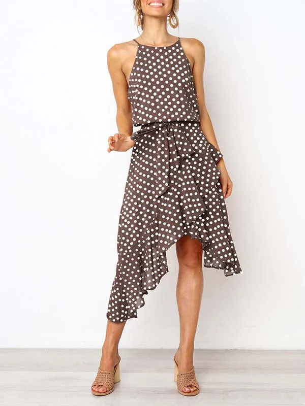 Stunncal Irregular Polka Dot Dress