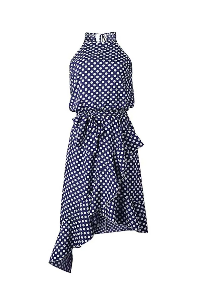 Stunncal Irregular Polka Dot Dress