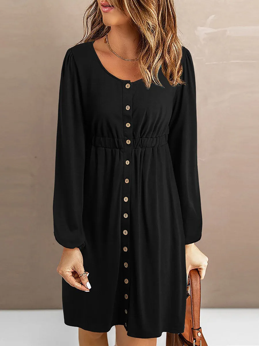 Stunncal Sexy V-Neck Waist-Length Sleeve Dress