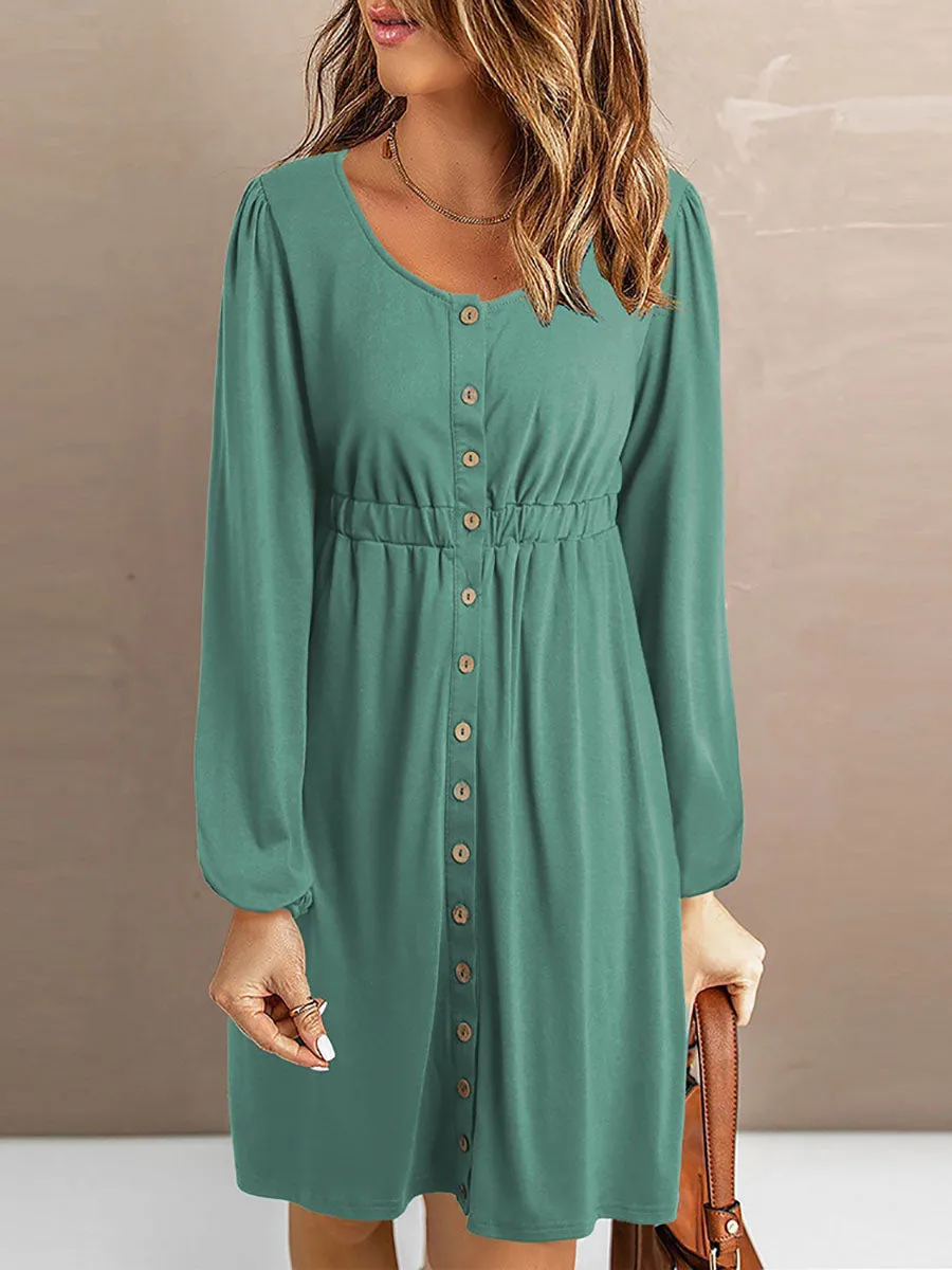 Stunncal Sexy V-Neck Waist-Length Sleeve Dress