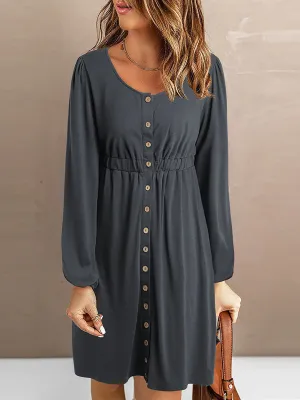 Stunncal Sexy V-Neck Waist-Length Sleeve Dress
