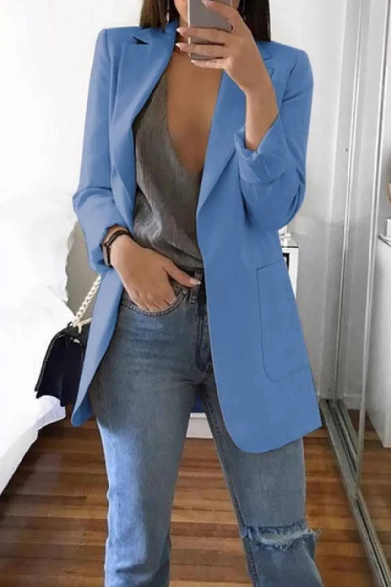 Stylish Suit with Pocket Blazer(8 Colors)