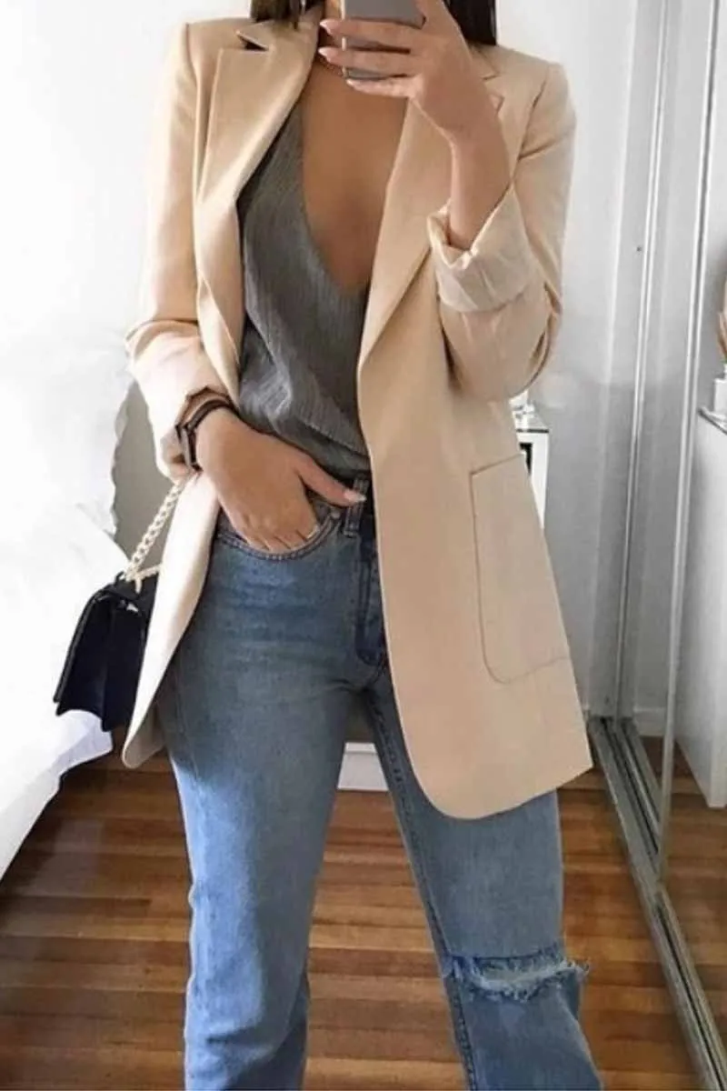 Stylish Suit with Pocket Blazer(8 Colors)