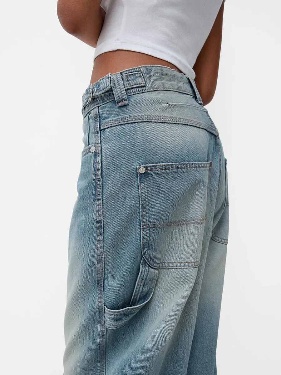 Stylish  Wide Leg Denim jeans