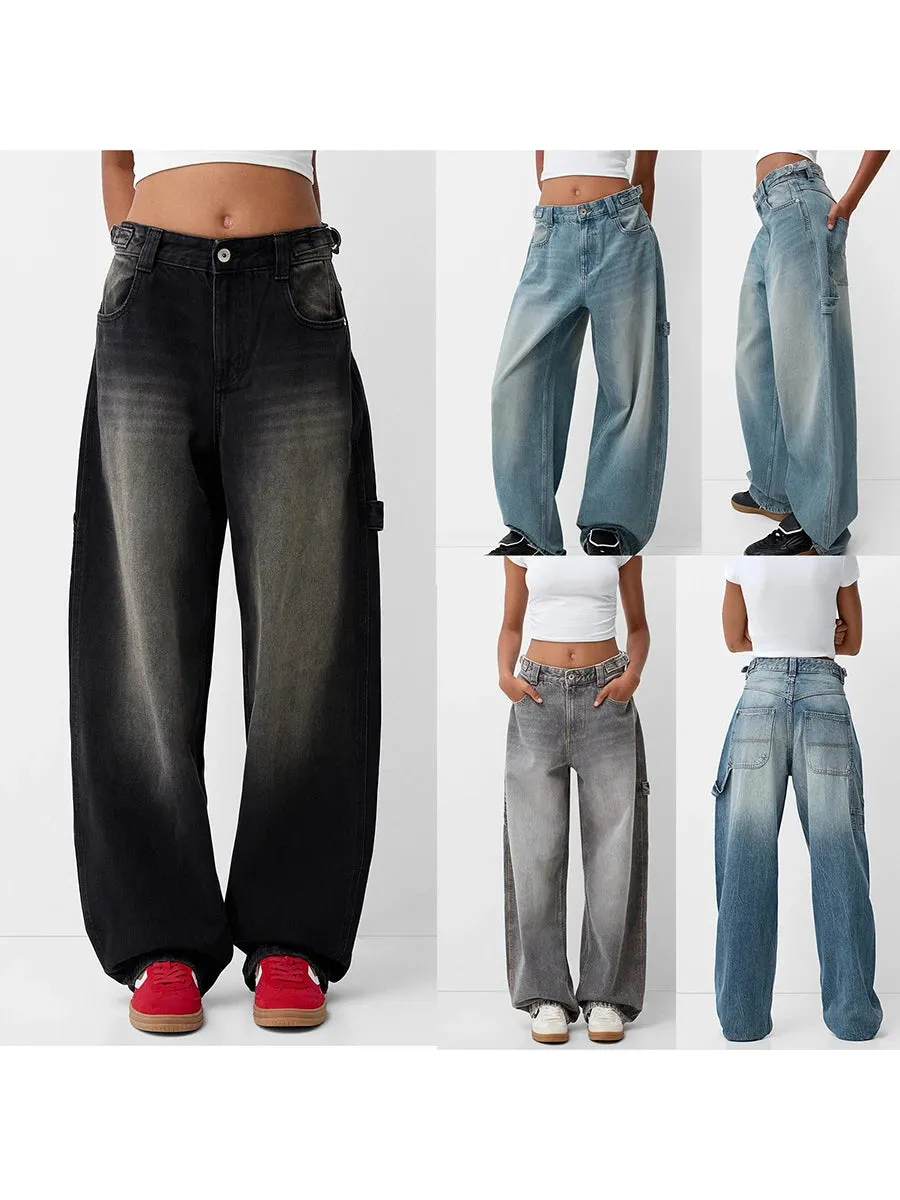 Stylish  Wide Leg Denim jeans