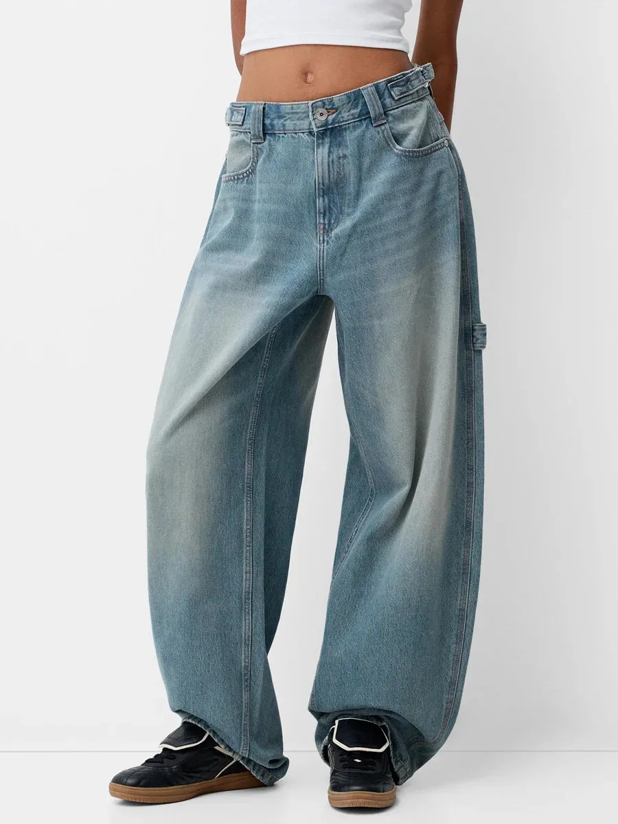 Stylish  Wide Leg Denim jeans
