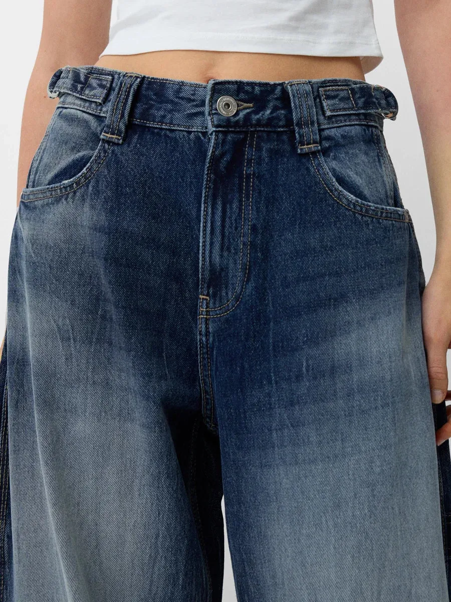 Stylish  Wide Leg Denim jeans