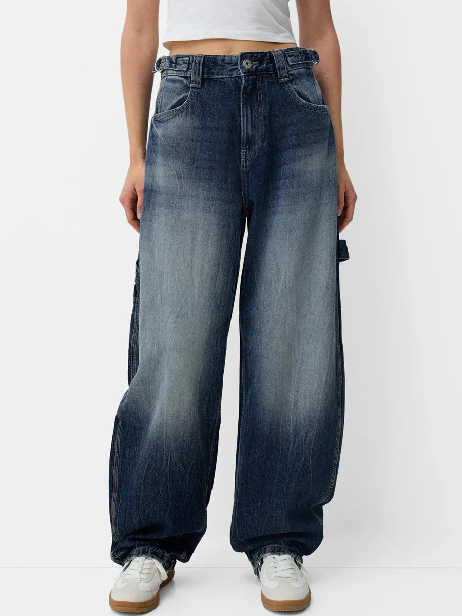 Stylish  Wide Leg Denim jeans