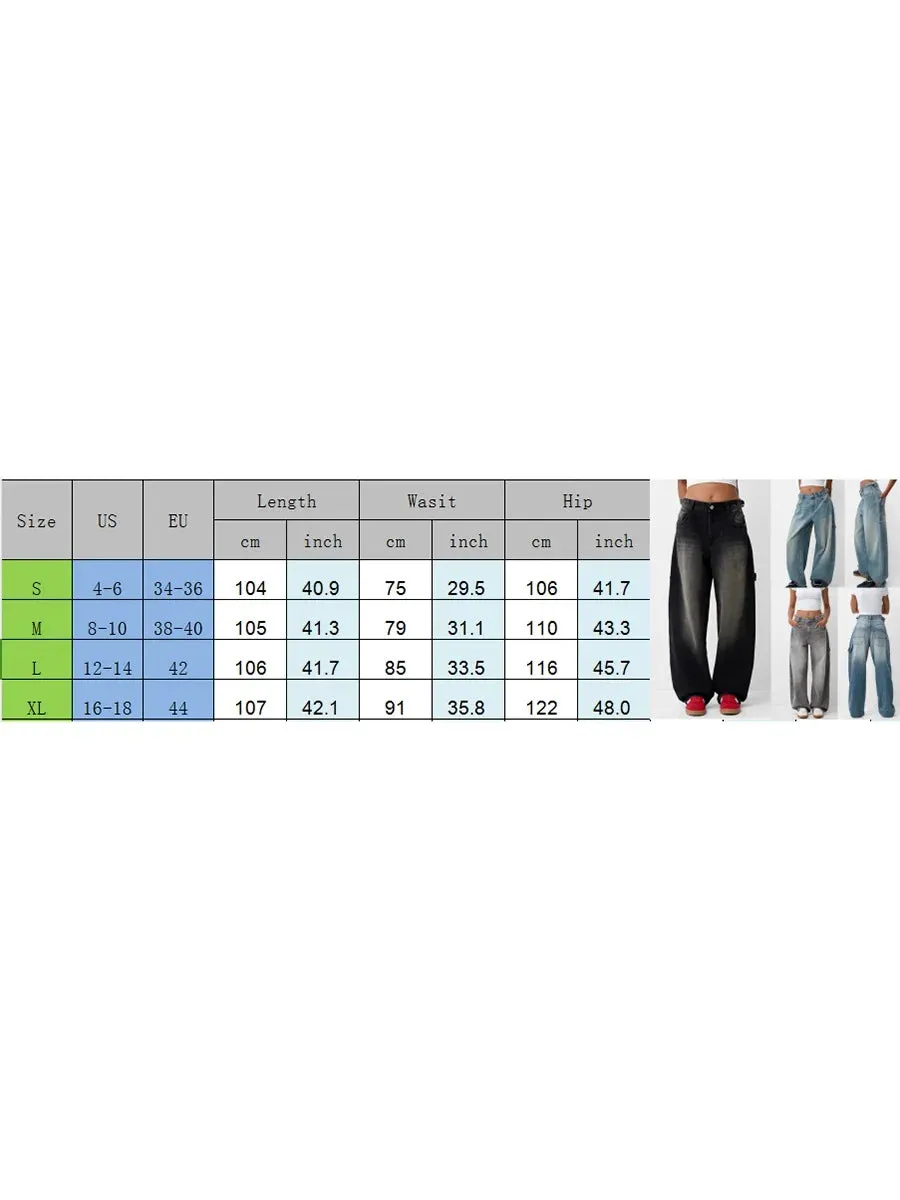 Stylish  Wide Leg Denim jeans