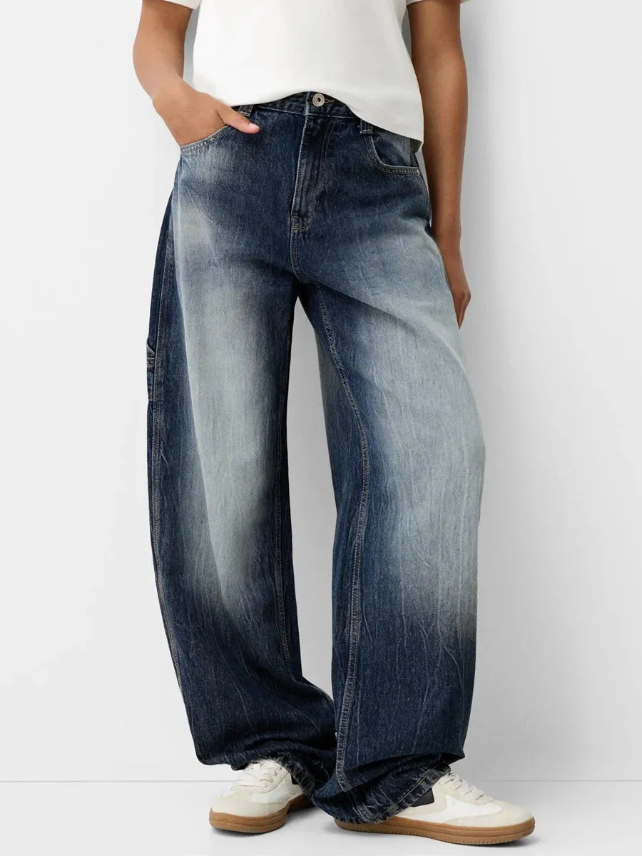 Stylish  Wide Leg Denim jeans