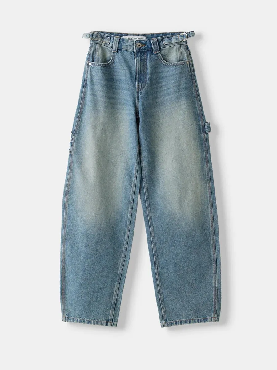 Stylish  Wide Leg Denim jeans