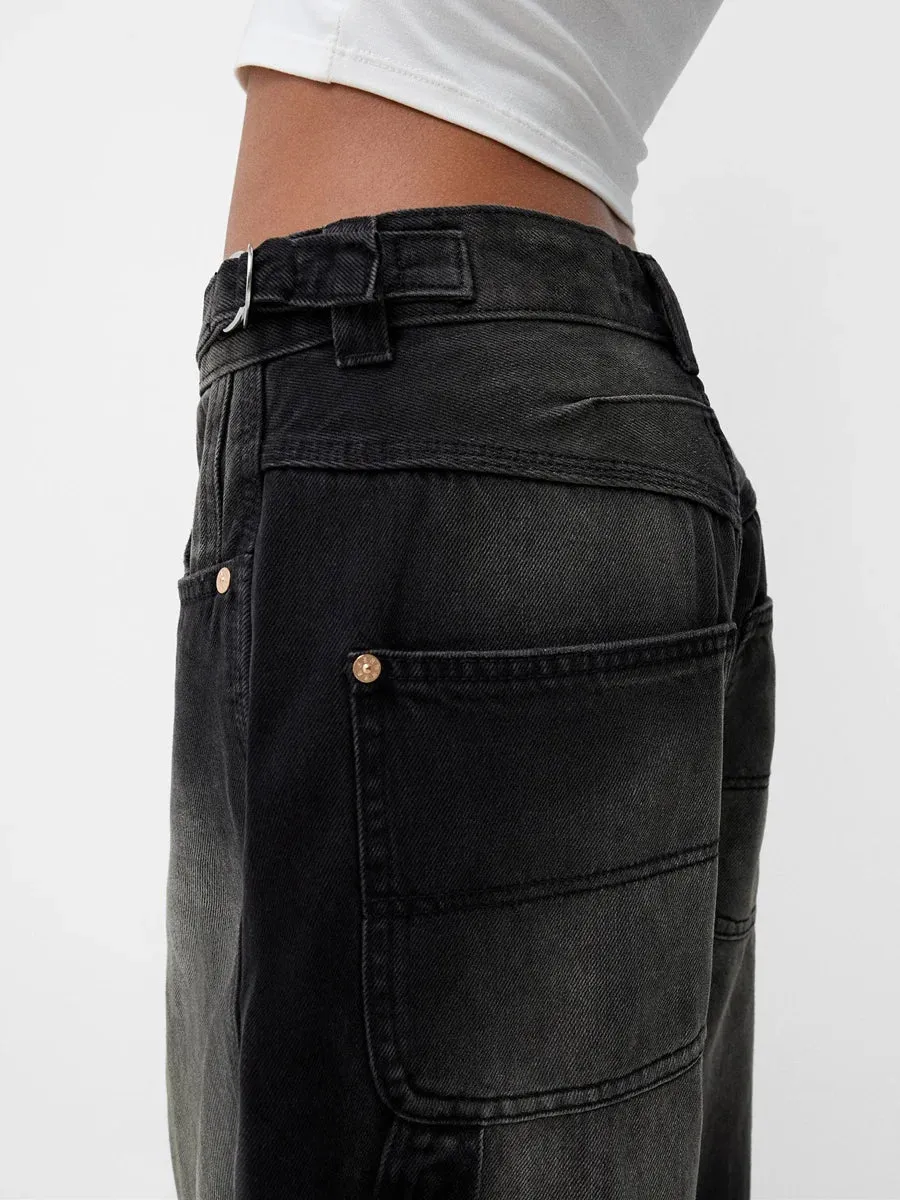 Stylish  Wide Leg Denim jeans