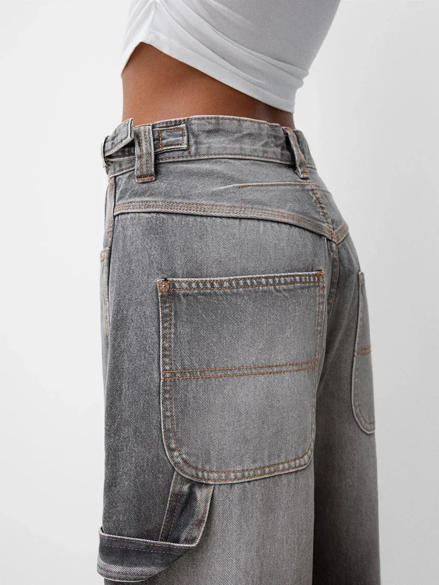 Stylish  Wide Leg Denim jeans