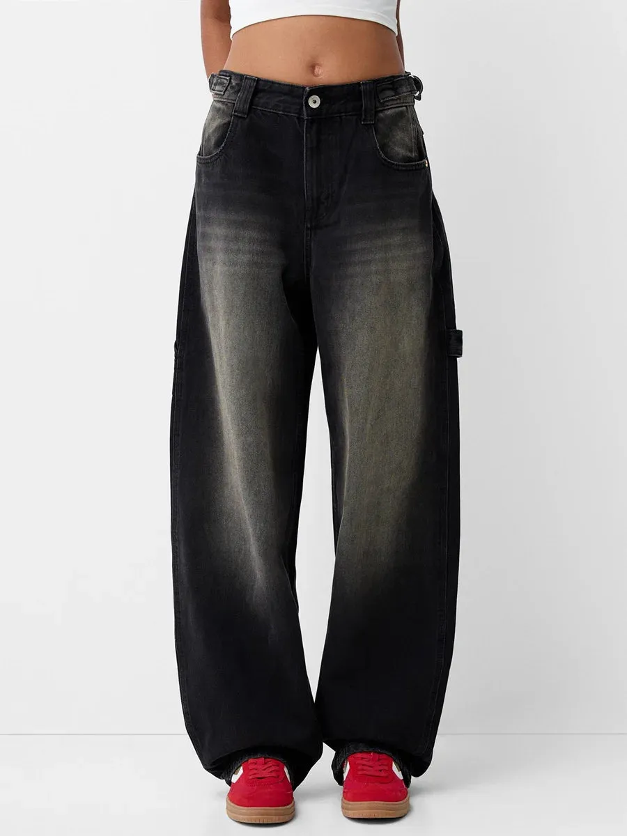 Stylish  Wide Leg Denim jeans