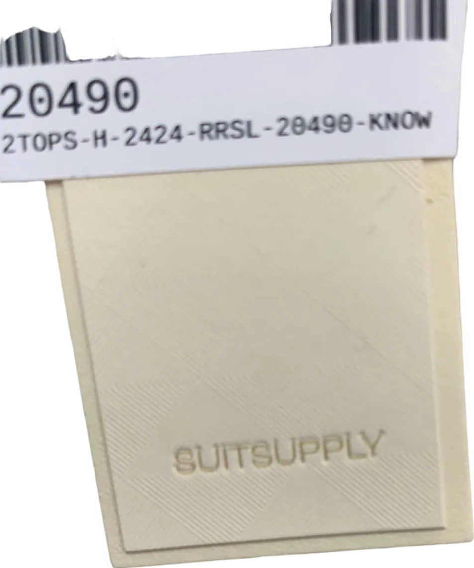 Suitsupply Light Grey Long Sleeve Cotton  Polo Shirt UK XS