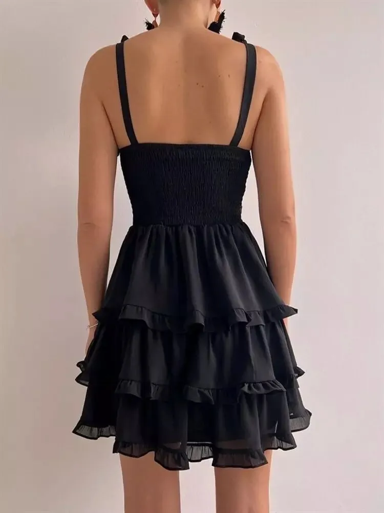 Summer Dress Backless Cake Mini Dresses
