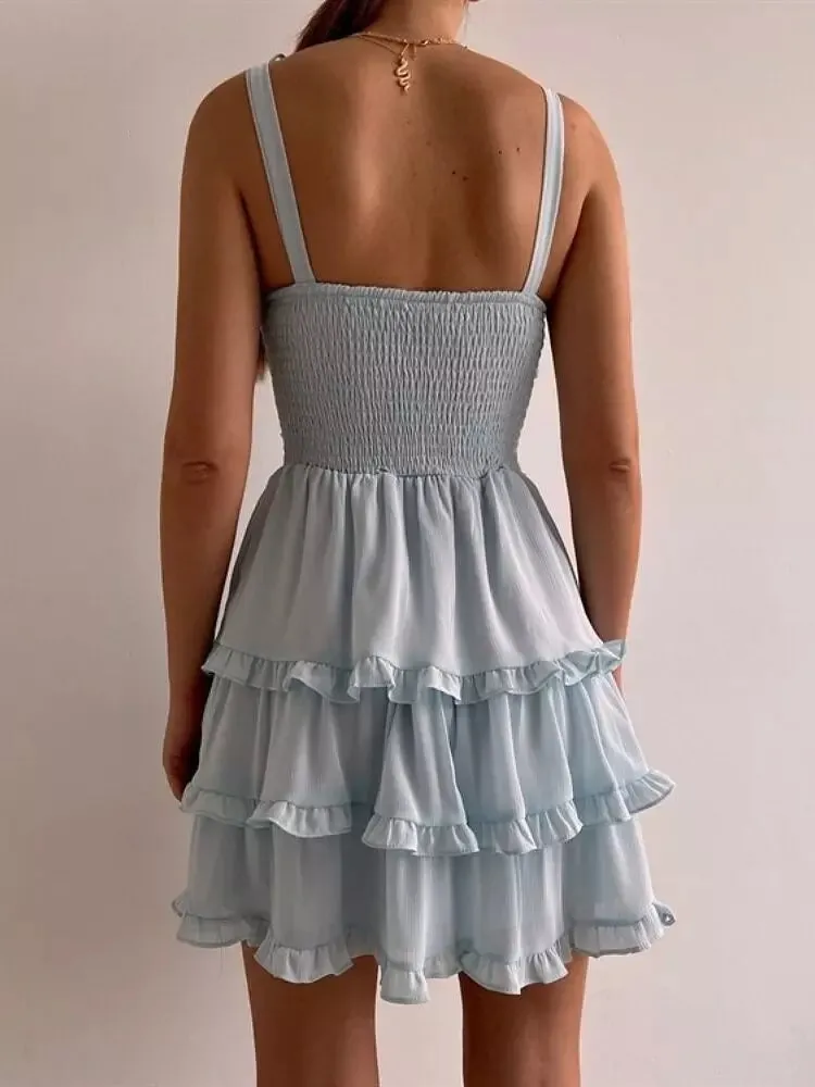 Summer Dress Backless Cake Mini Dresses