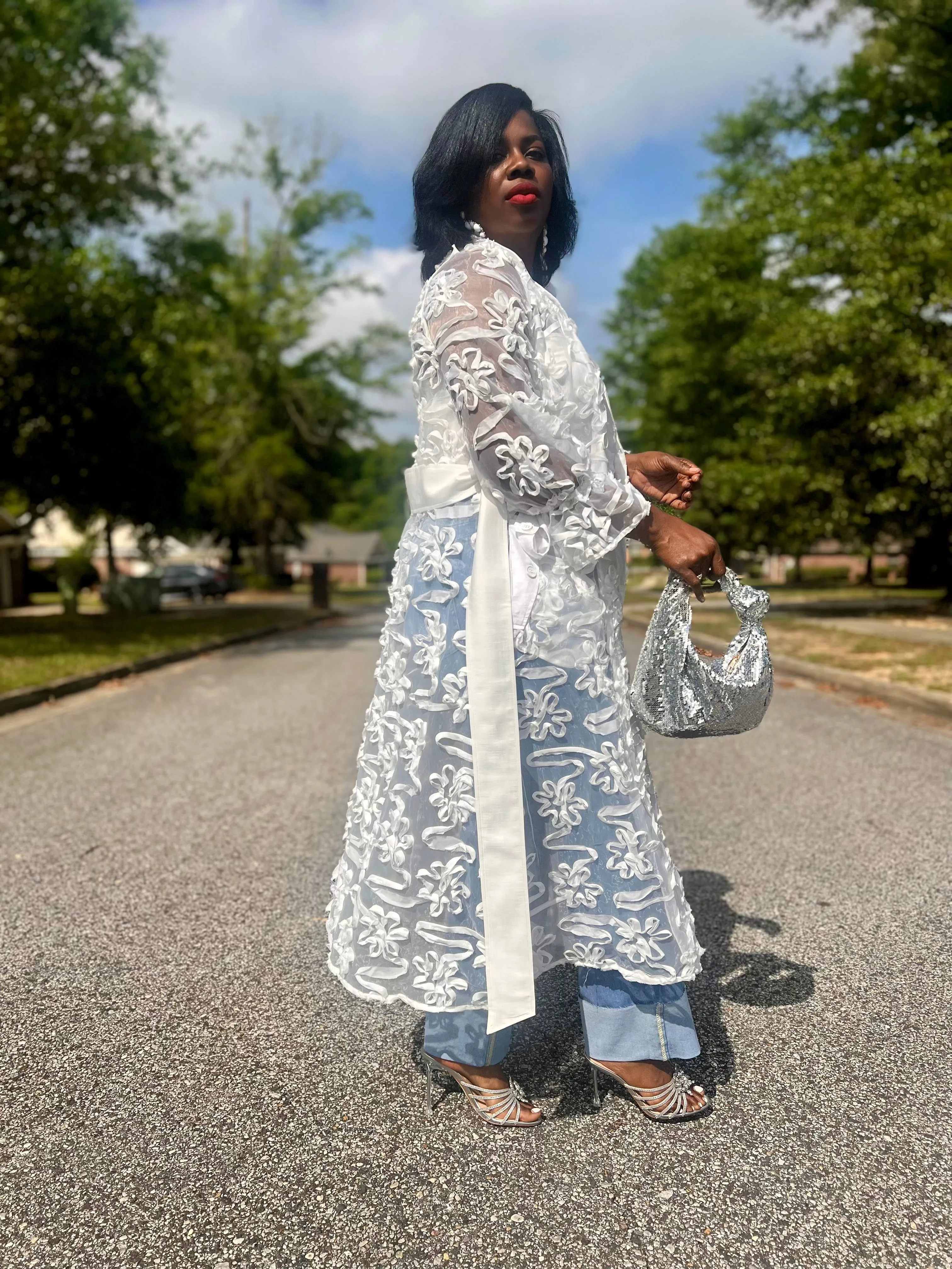 “Summer Florals” Trench Dress