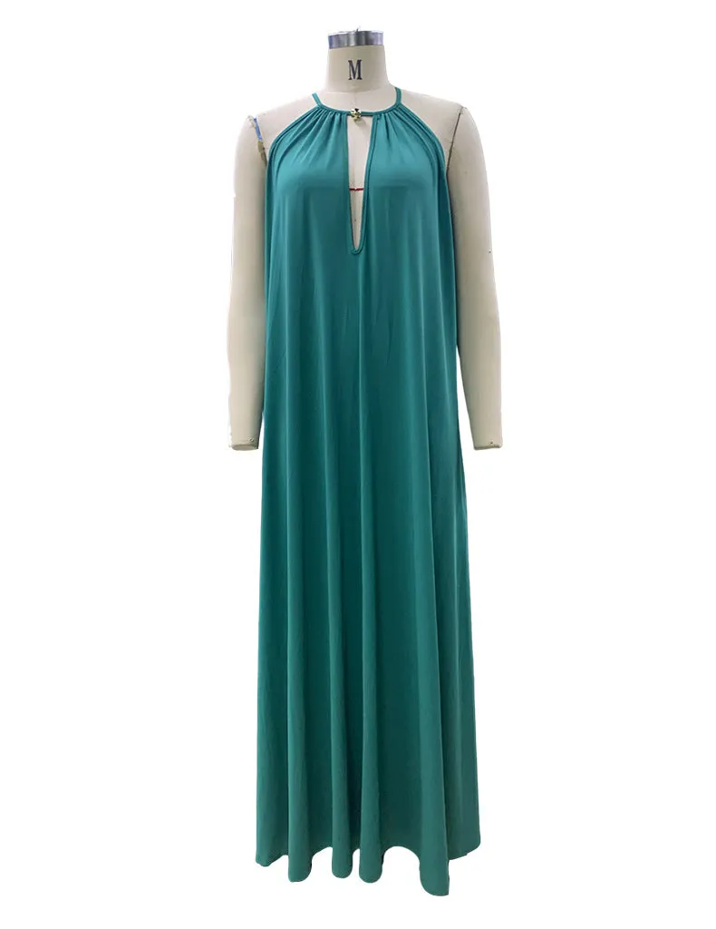 Summer Halter Sleeveless Long Dresses