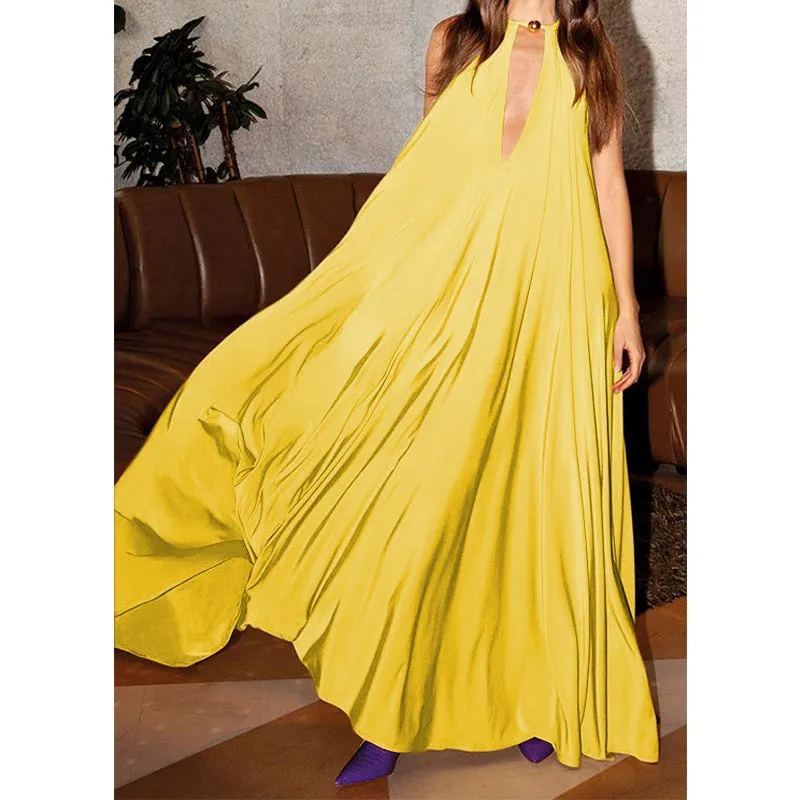 Summer Halter Sleeveless Long Dresses