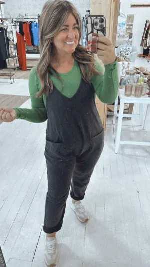 Summer's Favorite Overalls in Black