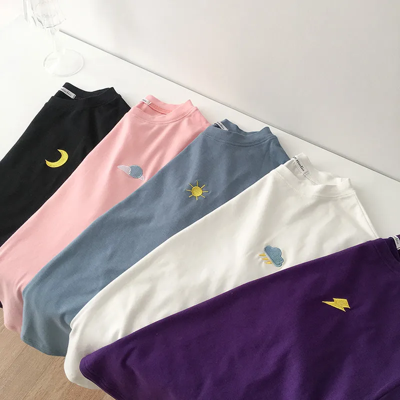 “SUN AND MOON” T-SHIRT W041601